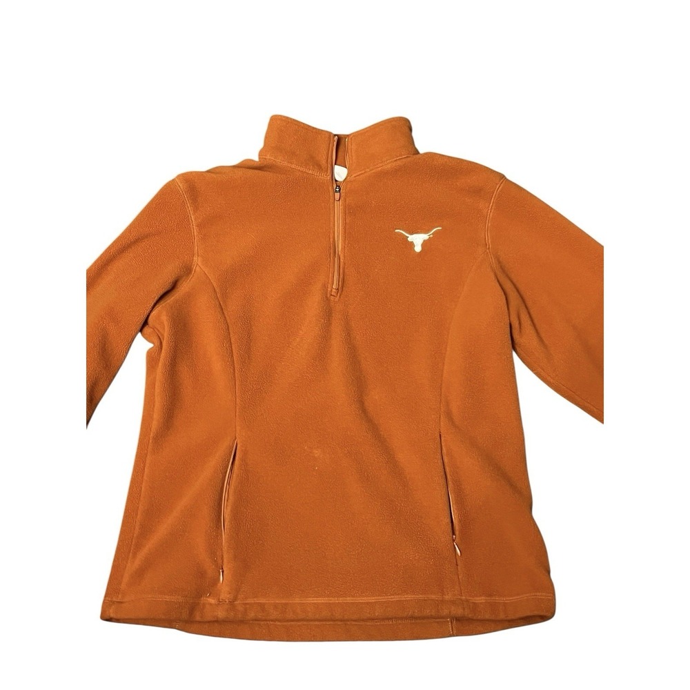 University of Texas Longhorns Women's Pullover Quarter Zip Fleece Large - Picture 1 of 6